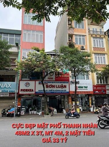 Bán mặt phố Thanh Nhàn | 48m2 | Mặt tiền 4m | Giá 33 tỷ