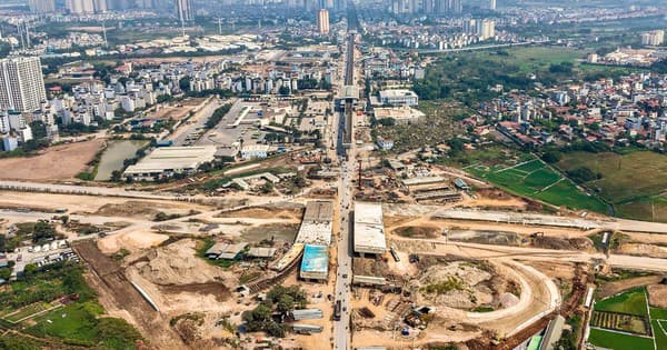 Nút giao Vành đai 4 với Quốc lộ 6 tại cửa ngõ Tây Nam Hà Nội đang thành hình