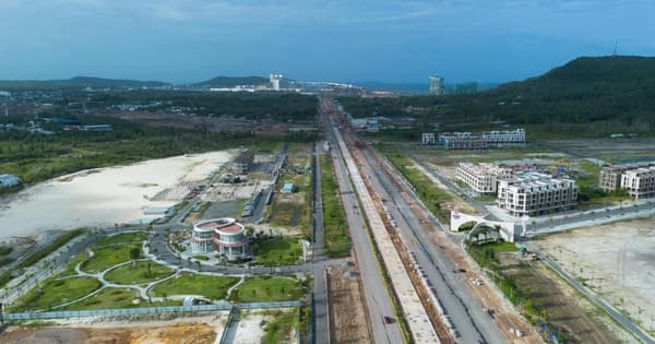 X&acirc;y tuyến đường sắt nhẹ tr&ecirc;n đảo Ph&uacute; Quốc l&agrave; một nỗ lực phi thường