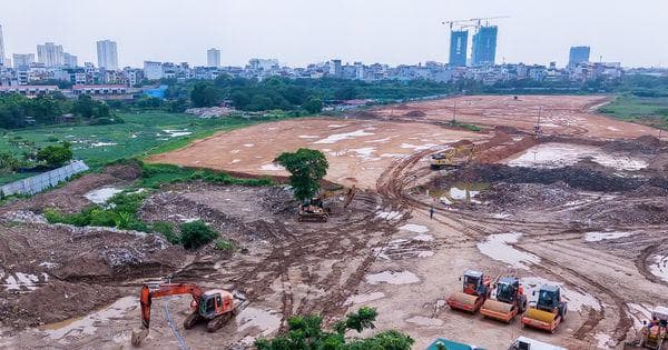 Depot Xuân Đỉnh tăng tốc sau 9 tháng thi công
