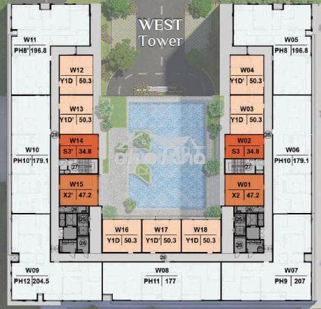 Bán Penthouses 195m2 - Giá 8.1 tỷ - 4PN5WC 7 căn duy độc quyền dự án - Ảnh 3