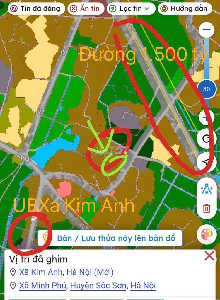 hơn 1.8tỷ ngay sát đường Ủy Ban xã Kim Anh Hơn 100m Full Thổ Cư - Ảnh 3