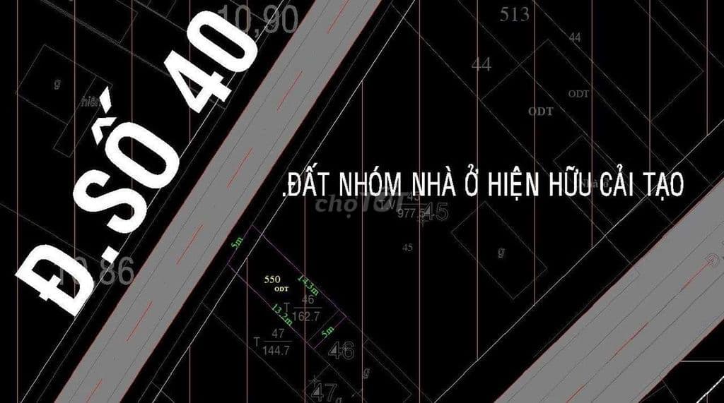 Đất tại trung tâm. Mt đường40 .thị trấn củ chi. Dân cư hiện hữu. Có sổ - Ảnh 3