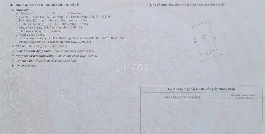 CẮT LỖ – BÁN NHANH LÔ ĐẤT TRỤC CHÍNH HỘI PHỤ – ĐÔNG HỘI – ĐÔNG ANH - Ảnh 3