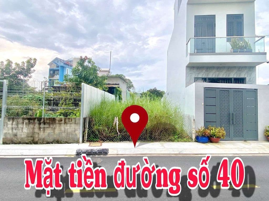 Đất tại trung tâm. Mt đường40 .thị trấn củ chi. Dân cư hiện hữu. Có sổ