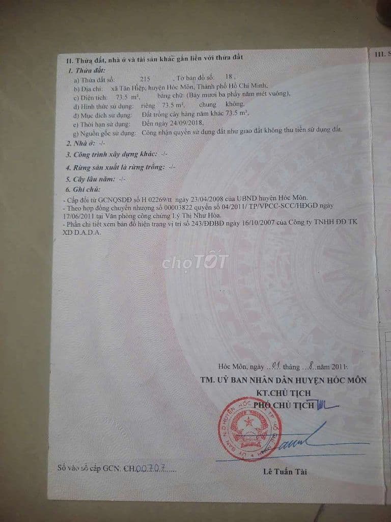 Đất 5x15 hẻm xe hơi / Huỳnh Thị Mài - Ảnh 3