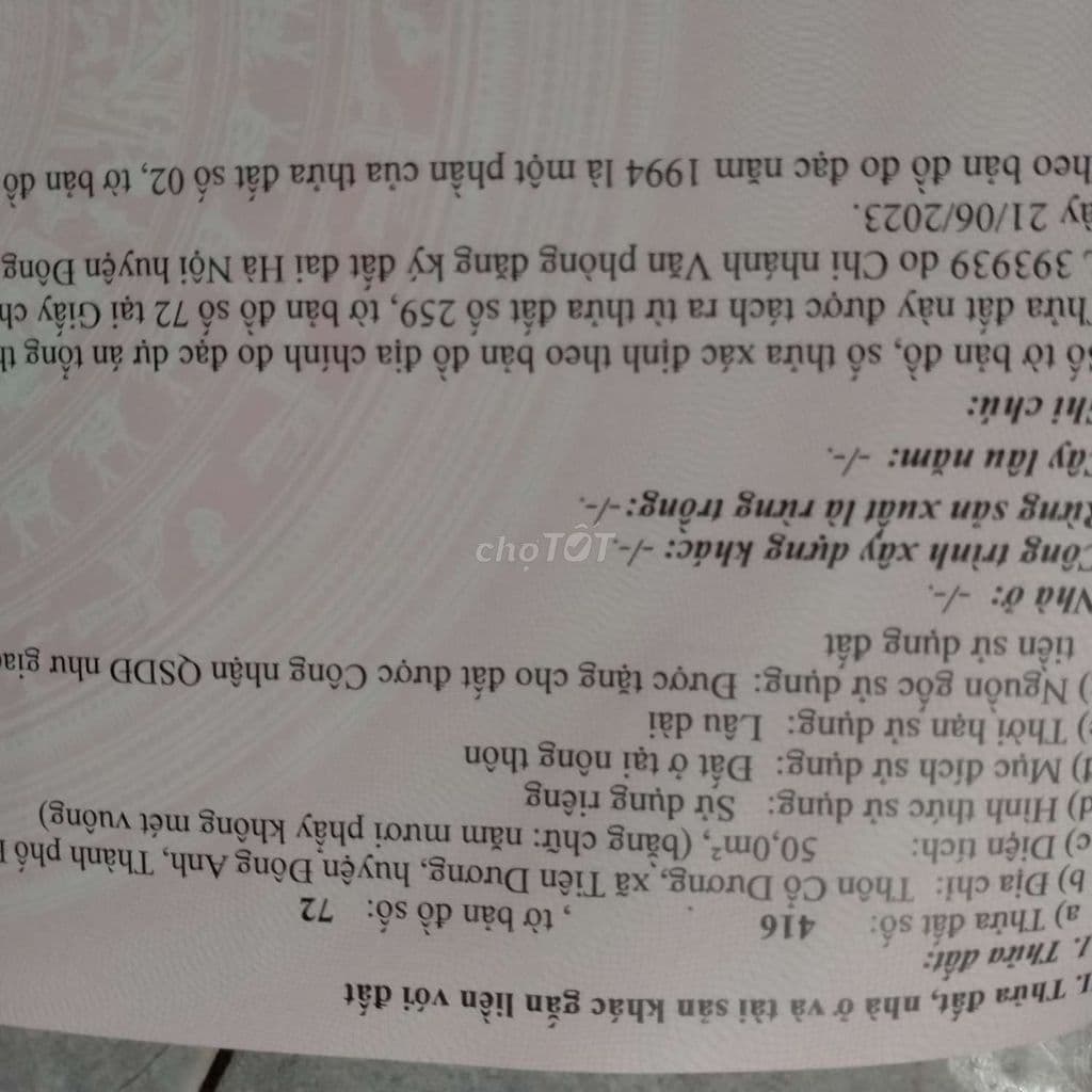 Bán đất thổ cư 50m2 chính chủ - Ảnh 3