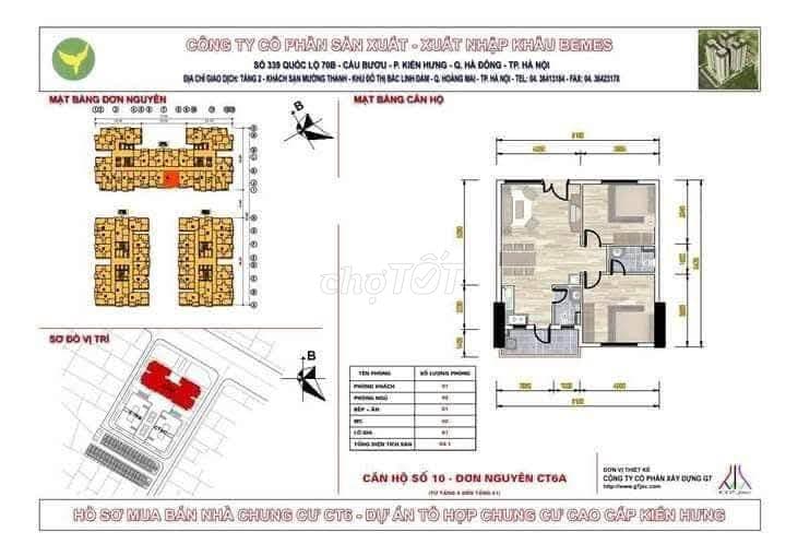 BÁN CĂN HỘ 2PN CT6A XA LA – 65M² – FULL NỘI THẤT – SỔ HỒNG – GIÁ TỐT - Ảnh 2