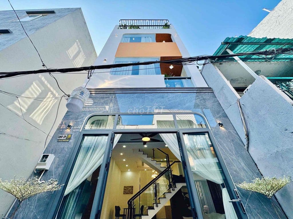 CHÍNH CHỦ BÁN NHÀ 4 tầng + sân thượng Khu D phường 25