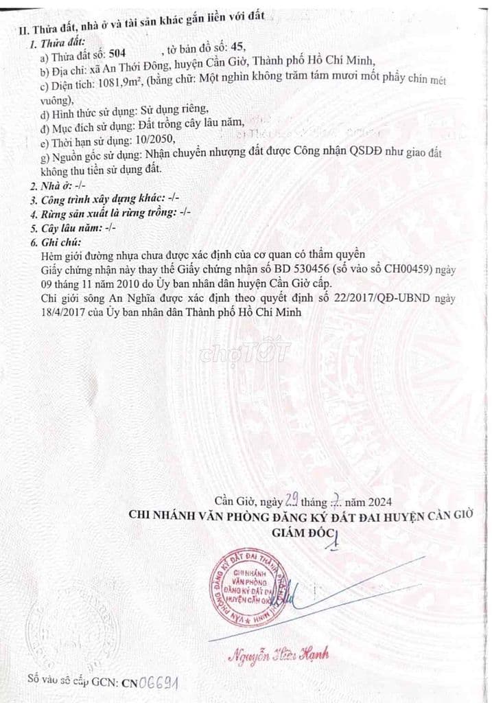 Bán lô vườn ngang 13m bám đường nhựa, cách An nghĩa Bình khánh tầm 700 - Ảnh 2