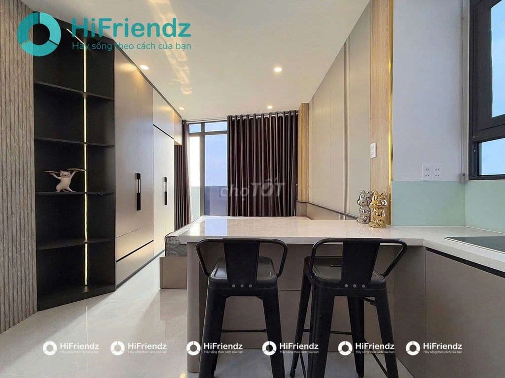 1PN tách bếp STUDIO FULL nội thất đi bộ qua được Metro Tân Cảng - Ảnh 3