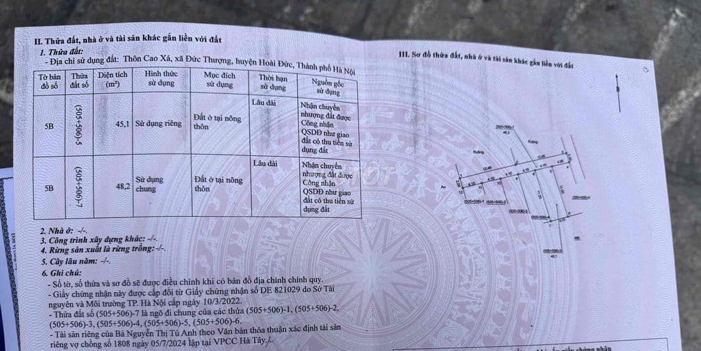 Chính chủ cần bán lô đất đẹp,đường ô tô vào,sổ đỏ sẵn,phù hợp xây nhà - Ảnh 3