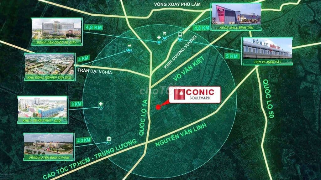 CHÍNH CHỦ CẦN CHO THUÊ CĂN 2PN 2WC CONIC BOULEVARD - Ảnh 3