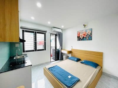 cho thuê căn hộ full đồ Ba Đình ban công thoáng