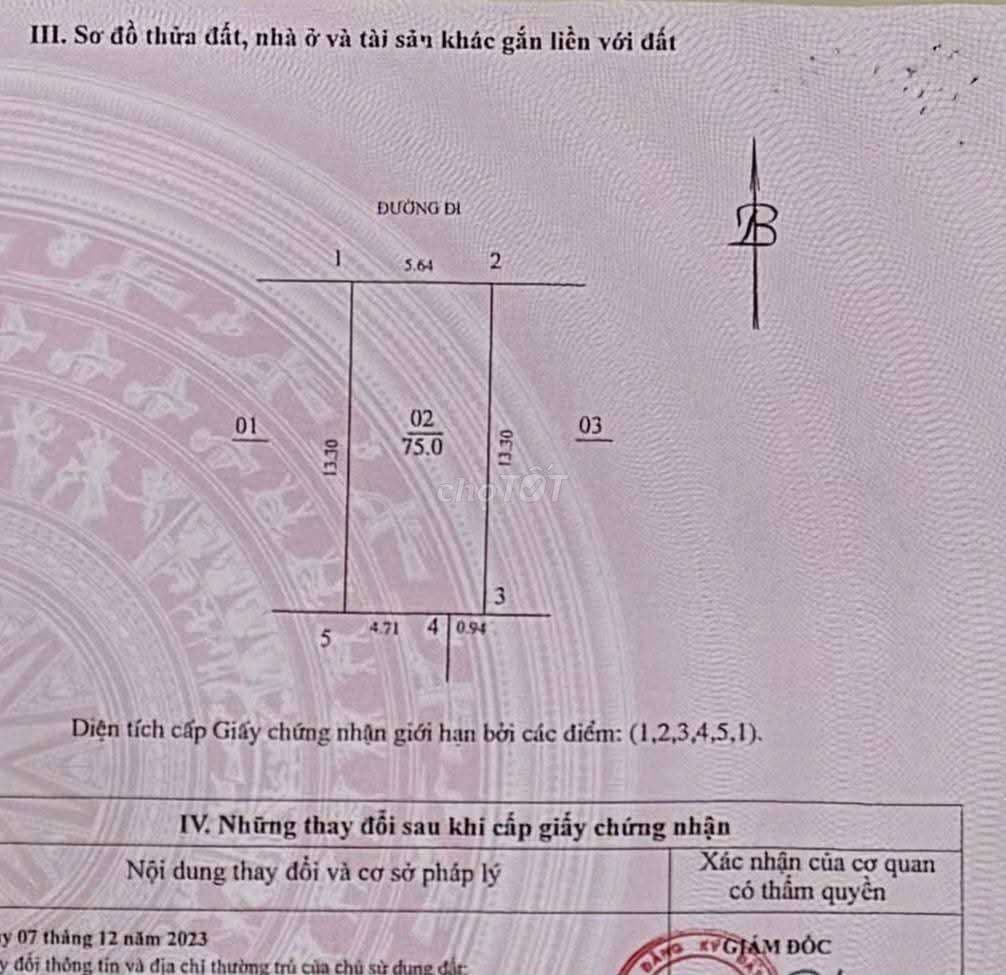 Bán đất chính chủ