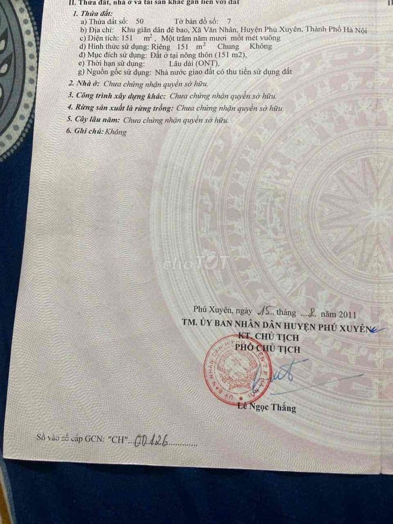 Chính chủ Cần Bán