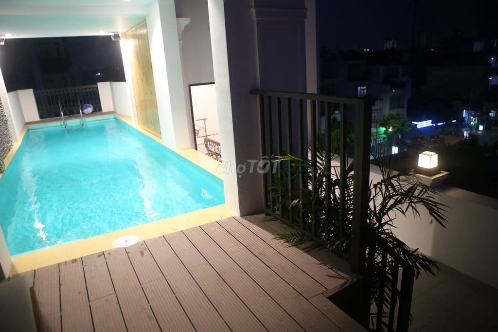 Bán nhà 3 mặt tiền Tân Hóa, 3 lầu&áp mái-shop, hồ bơi, gara - 12,9 tỷ