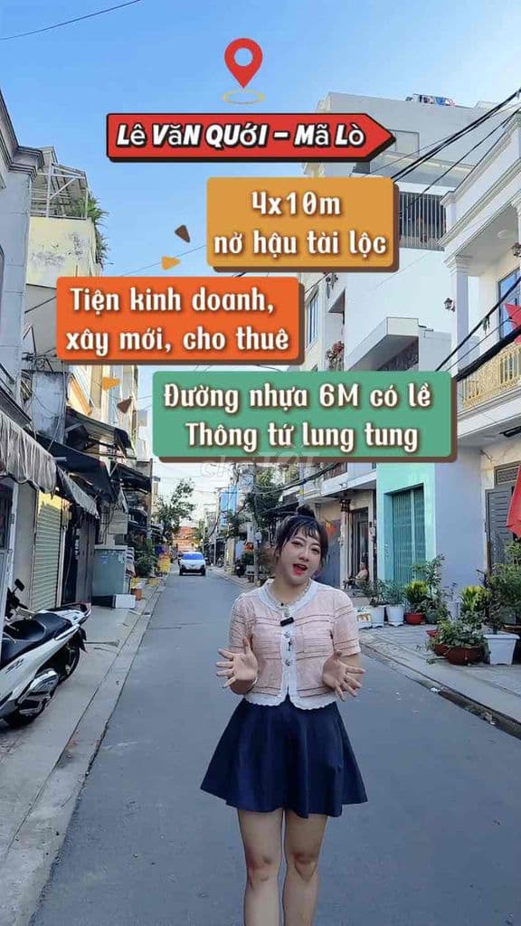 Hotgirl nhà phố Ngọc Giàu - Mặt tiền KD, xây mới..đường 6M có lề thông