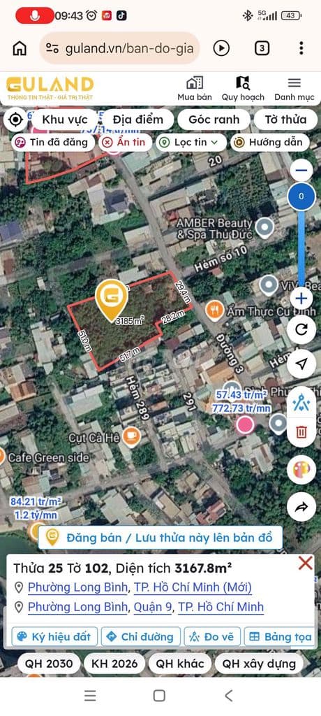 3000m2 đường Phước Thiện..Cổng Sau vinhome grand park quận 9 - Ảnh 3