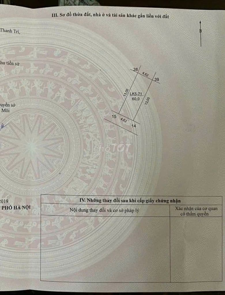 Đất phân lô Tứ Hiệp 60m giá 16 tỷ