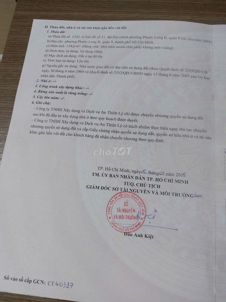 Bán đất nền mặt tiền dự án An Thiên Lý, 7m x 17m, giá tốt 10,9 tỷ đồng - Ảnh 2