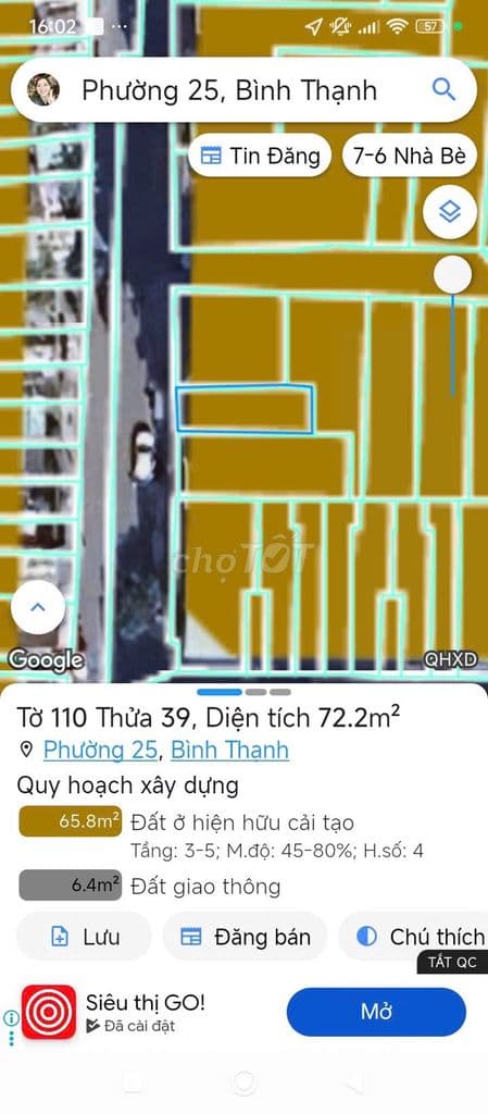GẦN LANDMARK81, GIÁ: 29ty -DTSD: 225m2, 4pn4wc, Mt ĐƯỜNG TÂN CẢNG