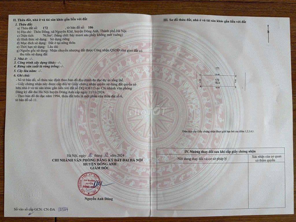 ✅️ Bán 76m đất Nguyên Khê - Cạnh dự án BCA - Ô tô tránh nhau - Cắt lỗ - Ảnh 3