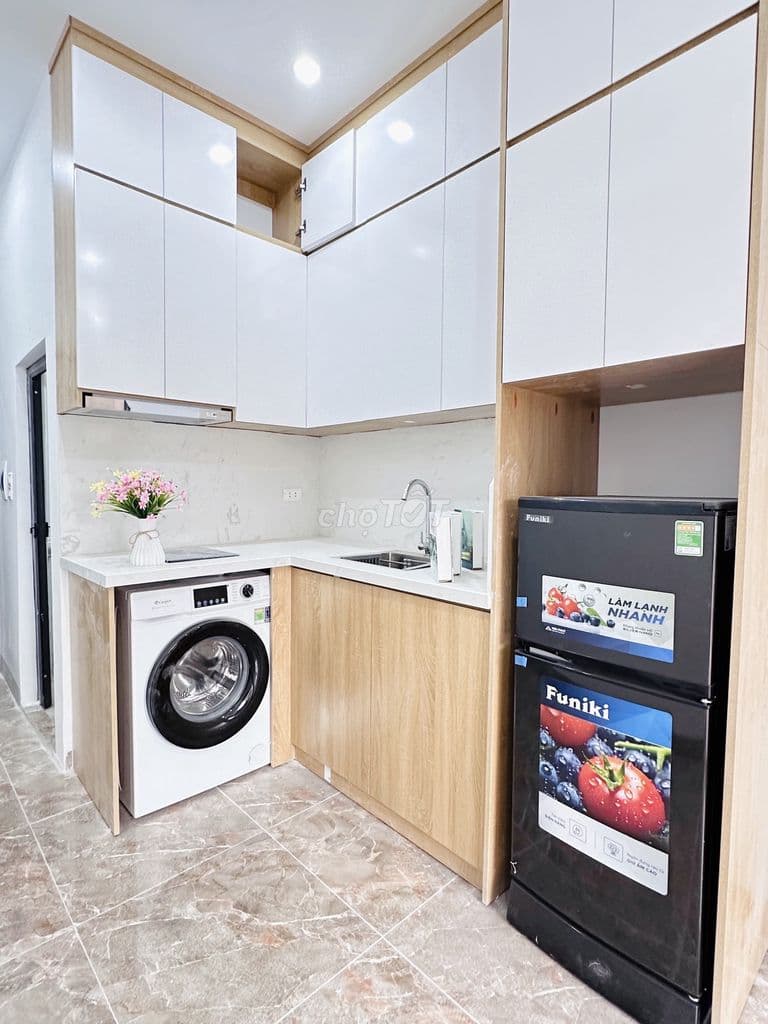 Cho thuê CCMN full đồ có máy giặt riêng , ban công tại Trần Khát Chân - Ảnh 3