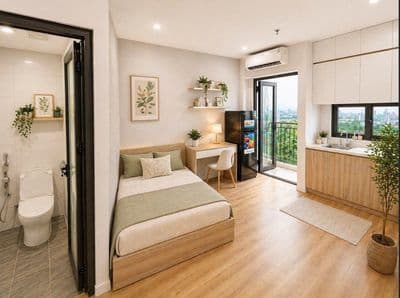 CĂN HỘ STUDIO MỚI FULL NỘI THẤT PHÚ DIỄN, ĐH TÀI NGUYÊN VÀ MÔI TRƯỜNG