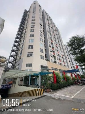 Cho thuê căn 100m2, 3 ngủ, 2 wc giá 14tr toà C18 Xuân La