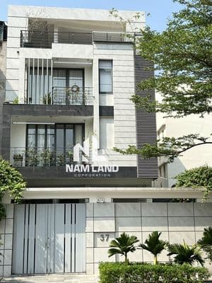 VILLA CÓ HẦM 450M2 HẦM 4 TẦNG 5 PHÒNG LỚN GẦN CÔNG VIÊN CAO ĐỨC LÂN