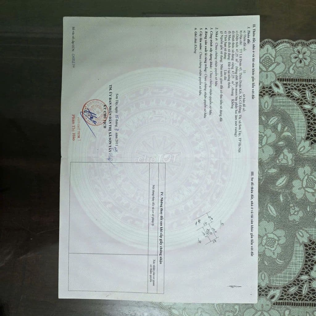 Đất Thổ Cư Sơn Tây - Hoà Lạc