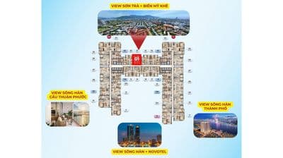 CĂN HỘ 2PN GIÁ 3, x TỶ TẠI PENINSULA - VIEW BÁN ĐẢO SƠN TRÀ