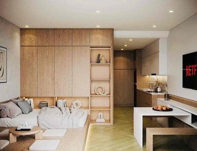 CHO THUÊ CĂN HỘ STUDIO – TẦNG TRUNG, VIEW THÀNH PHỐ & VIEW SÔNG