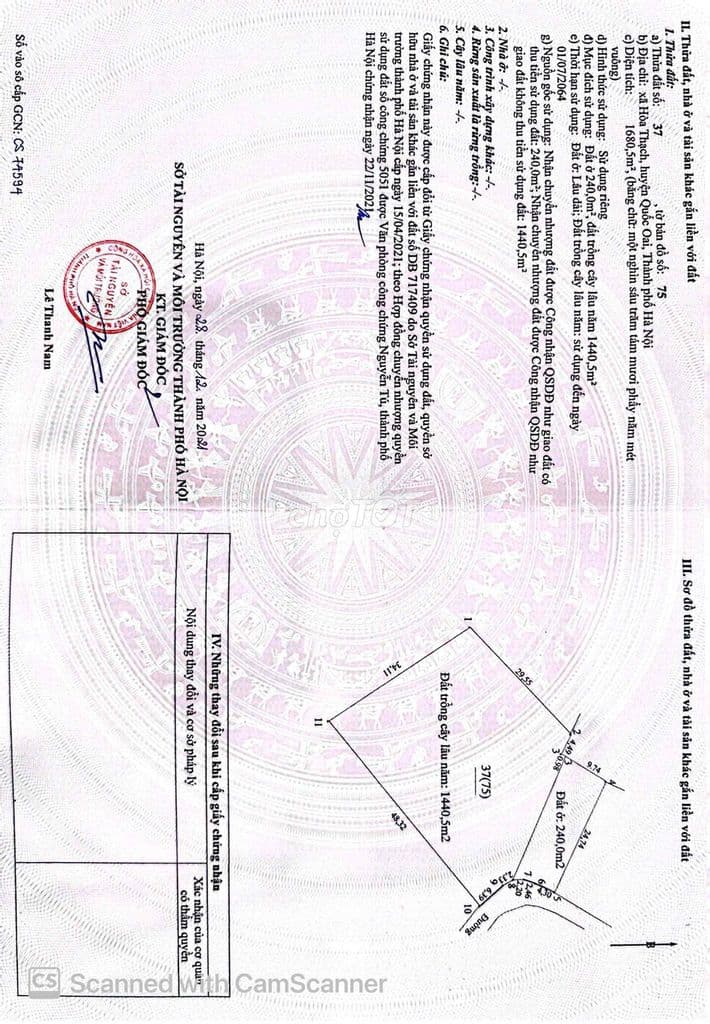 Bán Đát Thổ cư Hà Nội 1680m2 giá 25,2 tỷ giá 15tr/m2