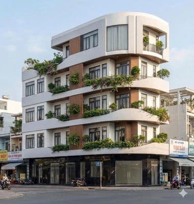 CHO THUÊ TOÀ CĂN HỘ MỚI - LÔ GÓC 5 TẦNG - NAM VIỆT Á