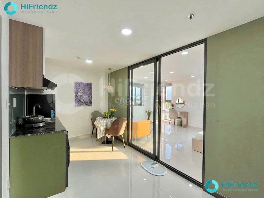 STUDIO TÁCH BẾP CỬA SỔ TRỜI VIEW ĐẸP FULL NỘI THẤT GẦN LOTTE