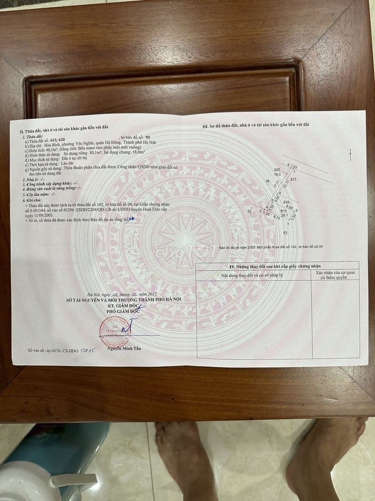 Tôi cần bán mảnh đất 30,1m2 tại tổ 14 yên nghĩa quận Hà Đông