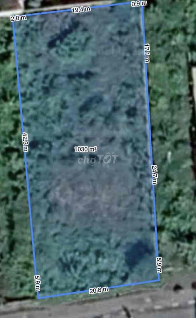 Cực ngon - khuôn đất siêu đẹp mặt tiền sau chợ long phước th