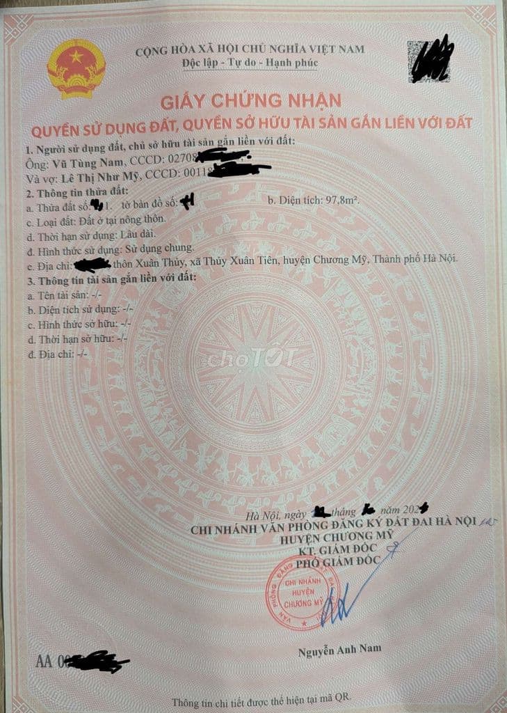 Chính chủ bán đất ở K6 Thủy Xuân Tiên Chương Mỹ HN - Ảnh 2