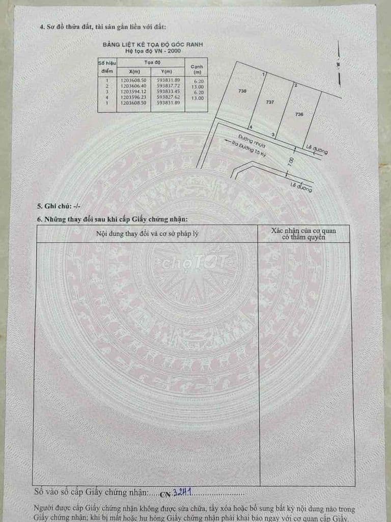 Chính chủ bán đất thổ cư 80,6m2 sát đường Tô Ký giá rẻ