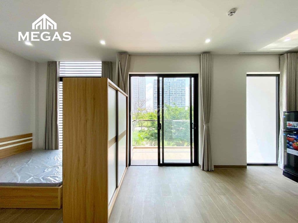 Khai Trương Căn Hộ Studio Có Ban Công Và Cửa Sổ Mới Xây Cực Đẹp