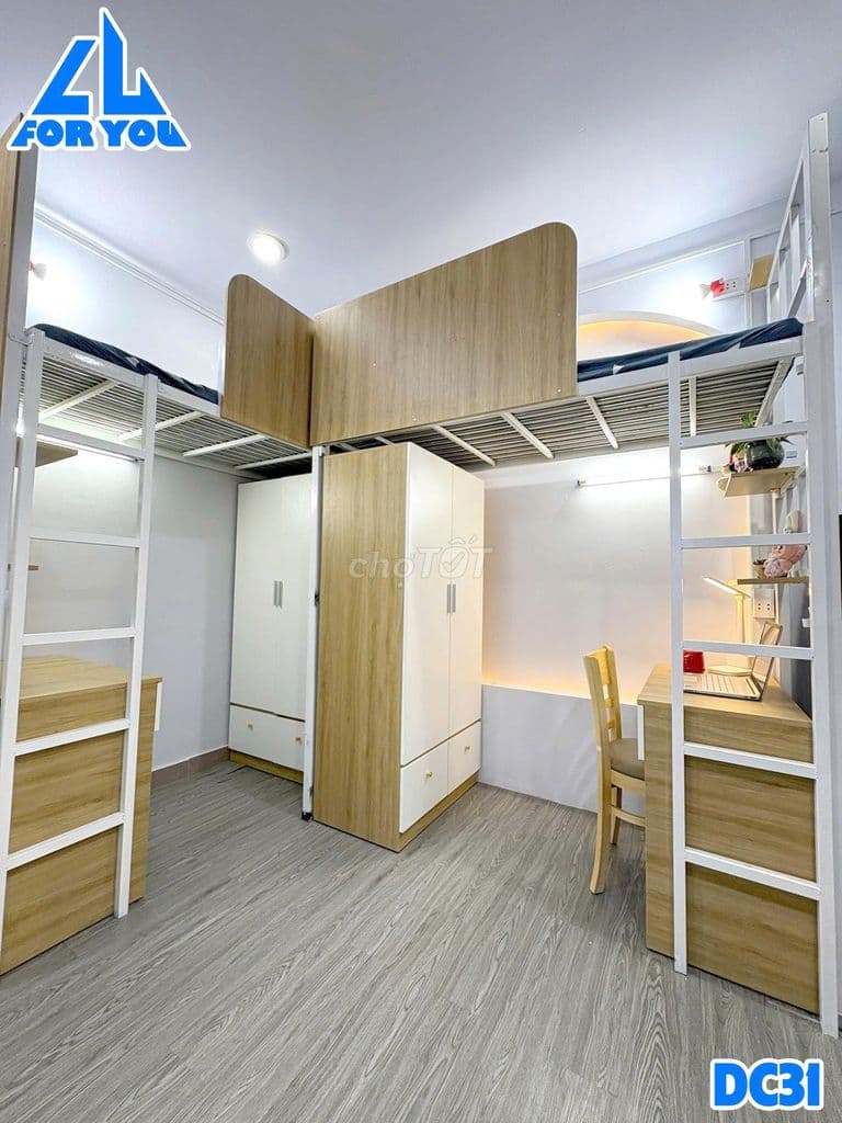 Ktx nam nữ máy lạnh gần iuh - văn lang - free 15 ngày tiền giường