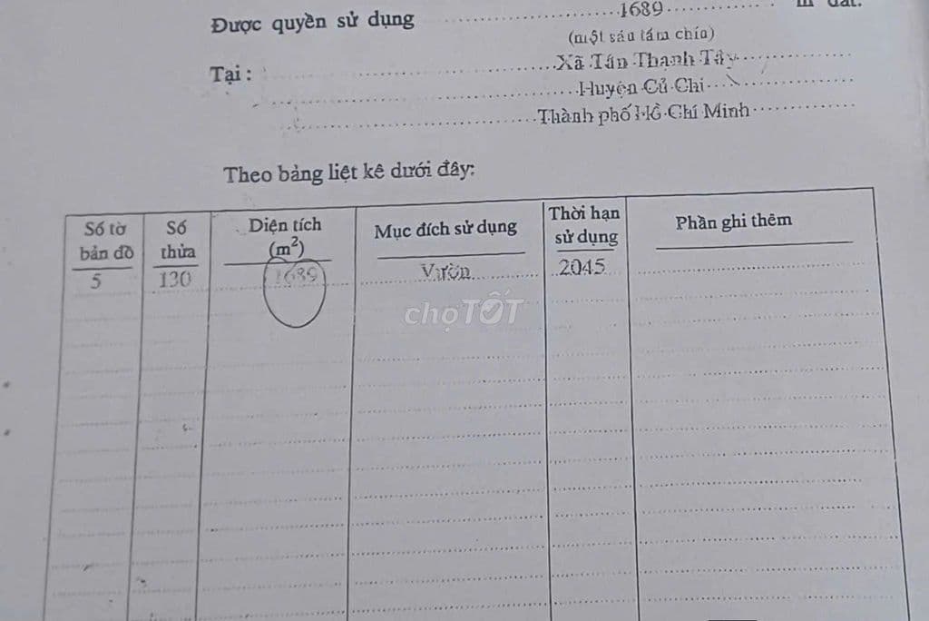 Bán đất mặt tiền tỉnh lộ 15 3tr/ m2.