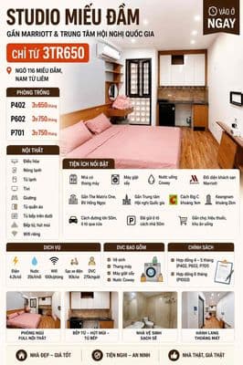 CCMN SIÊU XINH THOÁNG ĐỐI DIỆN KHÁCH SẠN MARRIOT - ĐẠI LỘ TL
