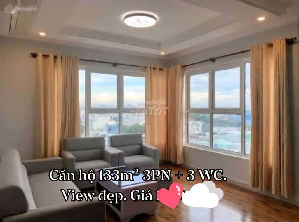 🌸 ĐẶC BIỆT: DT 133m² 3 Phòng ngủ + 3 WC. Căn Góc view ĐÔNG NAM. 📕SHR