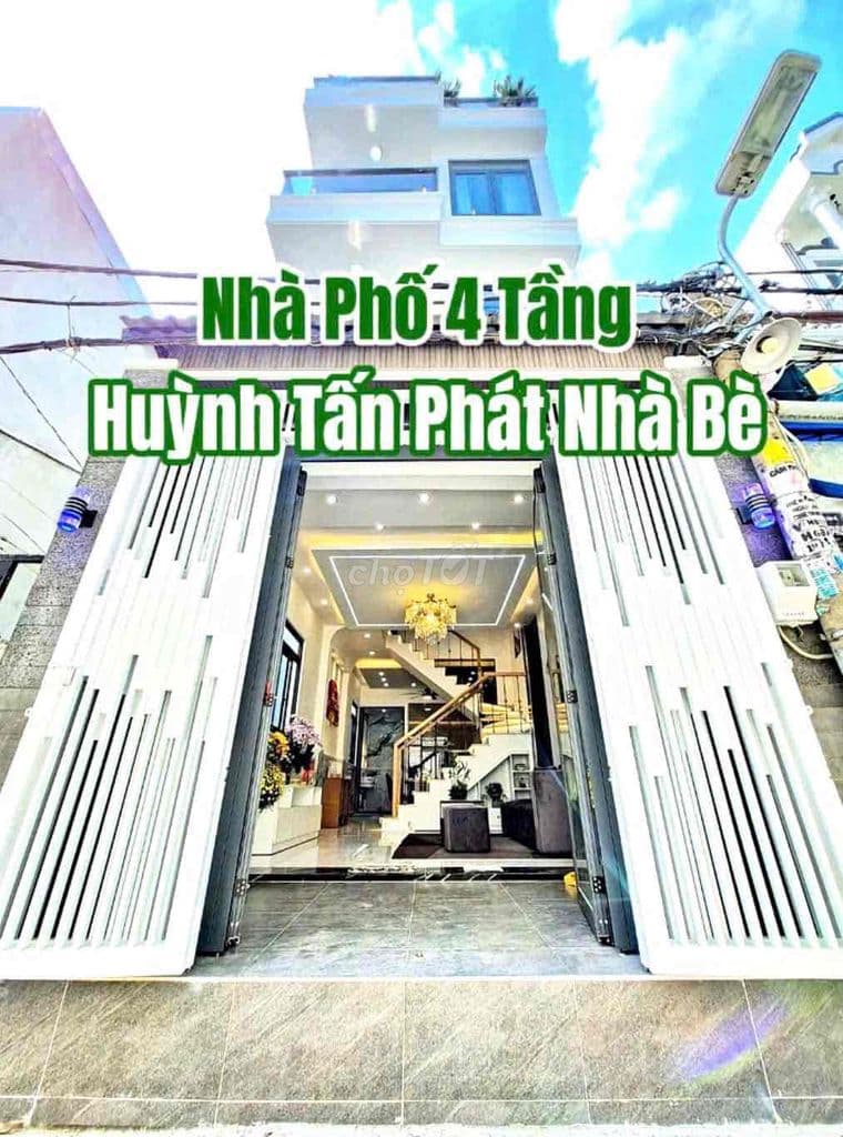 BÁN NHÀ SỔ HỒNG RIÊNG HXH HUỲNH TẤN PHÁT NHÀ BÈ 4X13M GIÁ 6 TỶ 650 TR.