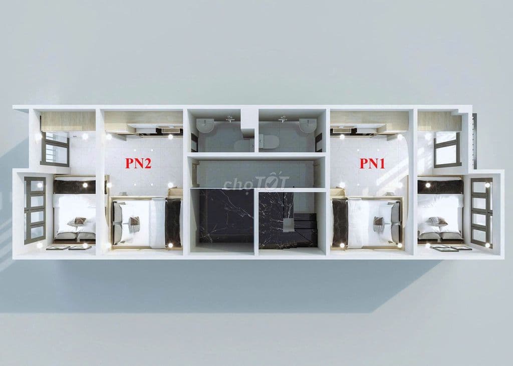 Tòa căn hộ dịch vụ - 10 phòng 2 ngủ - khu vực dòng tiền thuê ổn định - Ảnh 3