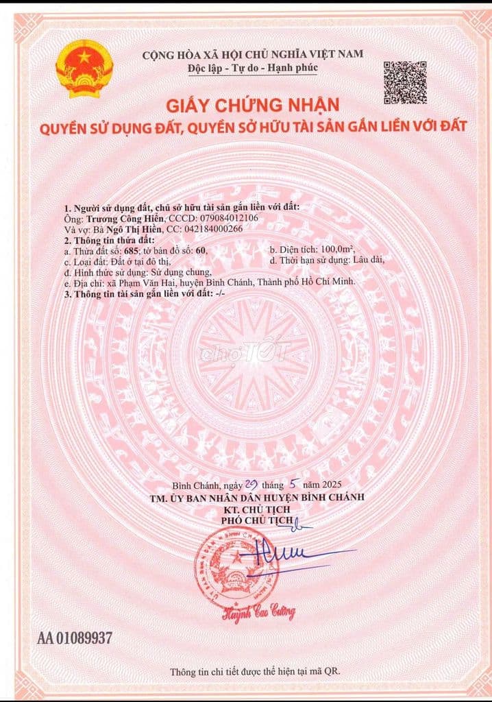 CHỈ TỪ 900Tr. SỞ HỮU LÔ ĐẤT NỀN TẠI AN HẠ(100m2), XÃ VĨNH LỘC, Tp.HCM - Ảnh 2