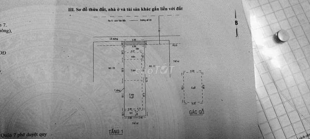 Nhà mặt tiền đường số 49 phường bình thuận Q7 - Ảnh 3
